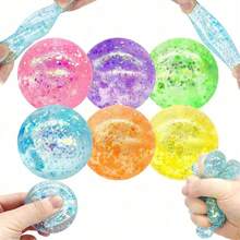1/2/5/10 Stück Stressabbau-Schaumbälle für Erwachsene, bunte langsame Rückfederung Stressabbau-Spielzeug, weiche Memory-Gel-Sensorikbälle elastische Spielzeuge, Handübungsbälle, Geburtstagsgeschenk, zufälliger Stil und Farbe - Verschiedenfarbig - Übersicht 8