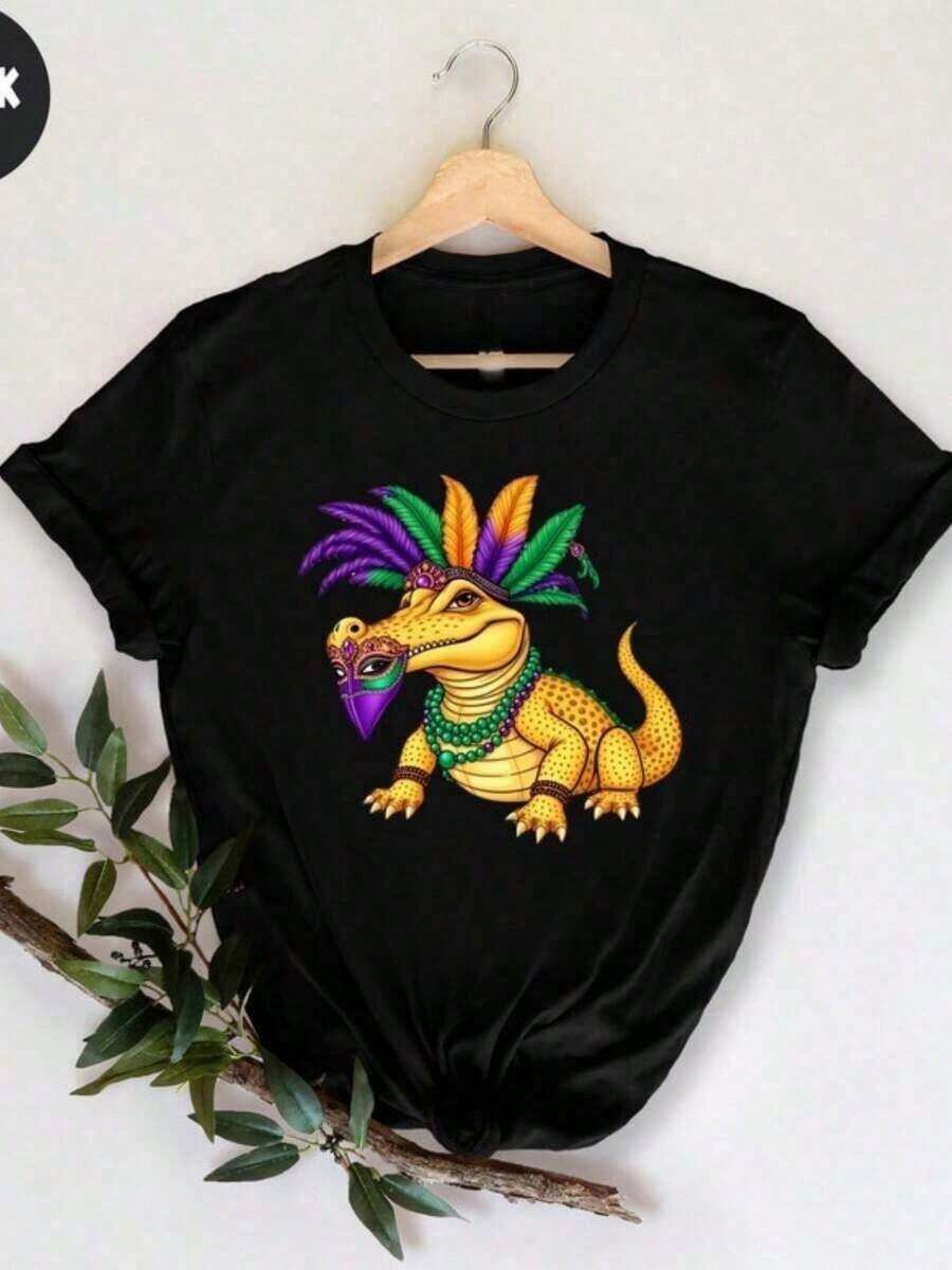 Men's And Women's Vintage Pure Cotton Short-Sleeved T-Shirts With Funny Internet Meme Design From The Game Nyan-Cats Apocalypse, Novelty Clothing. - 藍色和黑色 - 查看 1