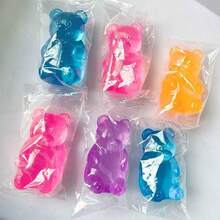1pc Squishy Teddy Bear Malt Squeeze Ball, High Aesthetic, Slow Rebound, Stress Relief Toy, Squeeze Toy, Birthday/Holiday/Easter/Halloween/Valentine's Day/Christmas Gift, Toy - Multicolor - View 2