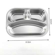Contemporary Stainless Steel Plates - Reusable Kitchen Dishware, Multi-Purpose Serving Trays,Stainless Steel Plates, Dinner Plates, Kitchen Dining Set, Tableware, Meal Prep Plates, Kitchen Essentials, Dish Set, Serving Plates,Holiday Gift Guide 2025 , Gifts For Dad, Stocking Stuffer, Quiet Calm , Aesthetic , Kitchen Must Haves,Home Cooking , Modern Kitchen, Kitchen Gadgets, Household Essentials, Pantry Upgrade, Everyday Essentials , Practical Kitchen - 銀色 - 查看 5