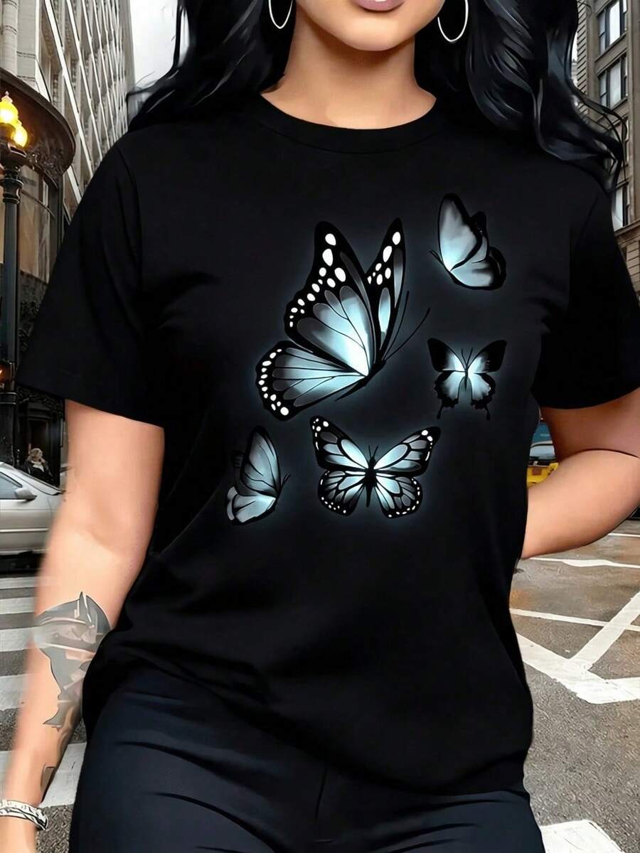 Women's T-Shirt - Grey - Black - View 1