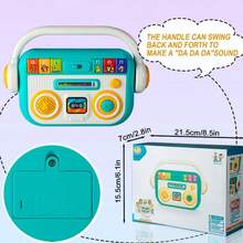 1pc Baby Early Education Radio Cartoon Music Player Portable Radio Suitable For Babies Over 1 Year Old (Batteries Not Included) - Multicolor - View 5