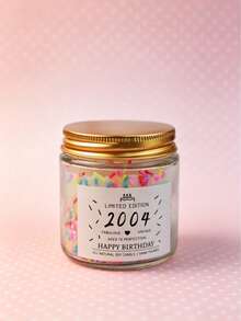 Candy Jar Candle, Personalized Birth Year Candy Scented Candle, 1985-2005 All Years Covered Vintage Jar Candle, Sweet Fragrant Decor, Retro Nostalgic Home Decor, Soothing Aroma, Atmosphere-Enhancing Item, Suitable For Men, Women, Couples Birthday, Holiday Gifts And Commemorative Occasion Decor, Also Suitable For Car, Home, Office, Travel, Gym And Event Occasions. Perfect Gift For Friends And Family - Multiple Styles - View 24