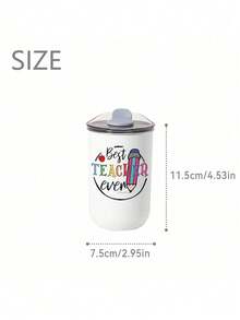 Customized Stainless Steel Insulated Tumbler, Teacher Mug, Double Wall Vacuum Insulated Coffee Cup With Personalized Name Option, Cold Drink Cup | Elegant Matte Finish | Double Wall Insulation, Coffee Cup, Reusable, Multifunctional, Decorative, Fashionable, Exquisite, Customized, Personalized, Unique, Ideal Gift For Men, Teacher New Year Gift - Multicolor - View 6