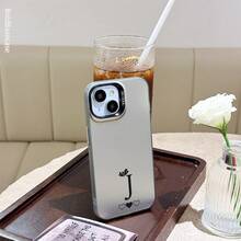 Fanahat-Funda para teléfono: Elegante letra J con corona y tres símbolos de corazón, funda estampada en plata coloreada, con características antiincrustantes, anticaídas y antideslizantes. Cubierta trasera mate duradera. Diseño universal para hombres y mujeres. Opción perfecta para todas las estaciones. - 1 - Ver 3
