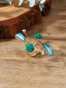 1枚时尚简约春季花朵设计戒指，适合女性日常佩戴和作为礼物 - X2124彈簧花朵戒指 - 查看 15
