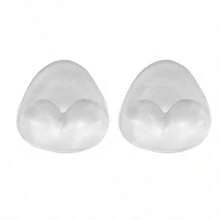 2/4 piezas Almohadillas de silicona invisibles para sujetador - Insertos de soporte para trajes de baño & Realzadores push-up, suaves, lavables, reutilizables para dar forma sin costuras, perfectos para bikinis, trajes de novia, eventos de piscina/playa y fiestas, accesorios de trajes de baño almohadillas de sujetador triangulares reutilizables push-up y elevadoras adecuadas para bikinis, trajes de baño y sujetadores deportivos - Multicolor - Ver 13