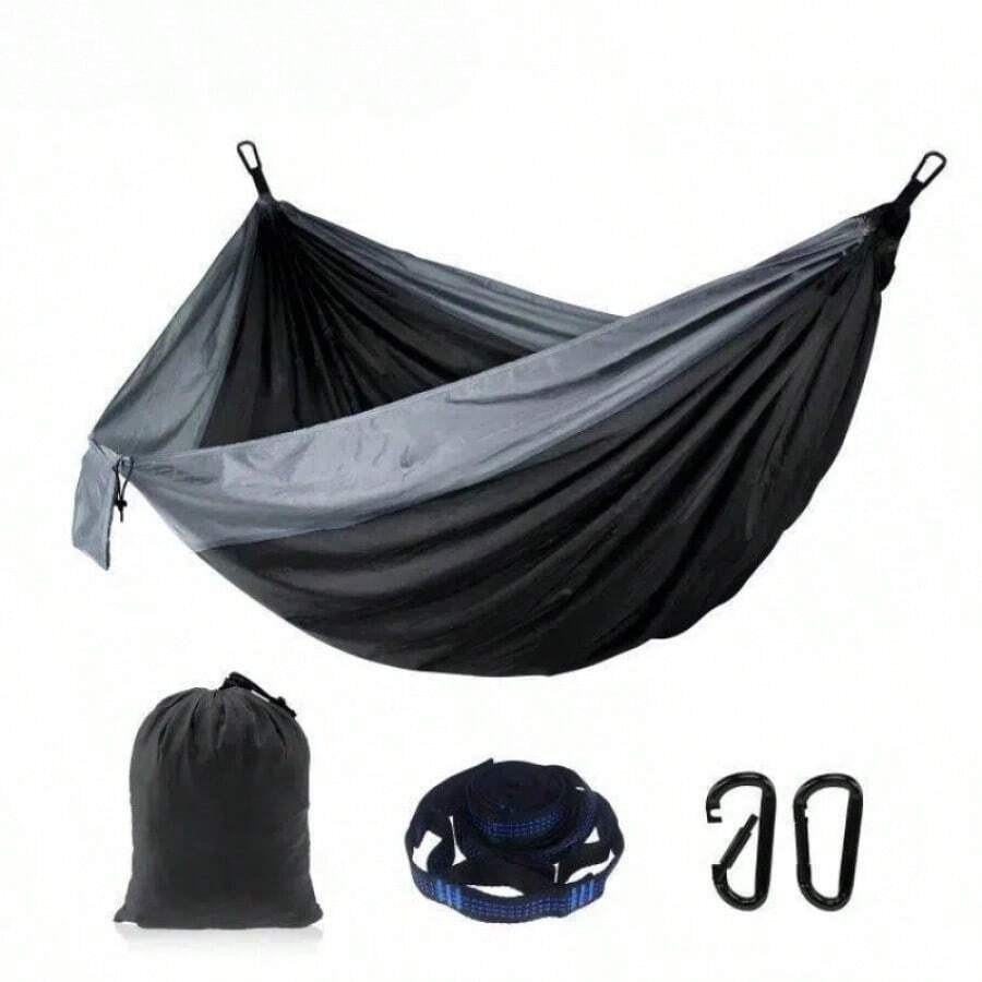 Hamaca de supervivencia para camping, hamaca de exterior de moda con correas de fijación y hebillas negras - Hamaca - YW - Ver 1