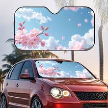 1 Sakura Sky Car Sunshade, Prevents Direct Sunlight And Lowers The Temperature Inside The Car, Very Suitable For Long Trips, City Driving, And Family Outings,Car Acessesories,Car Acessesories Women,Car Acessesories Interior - Multicolor - View 1