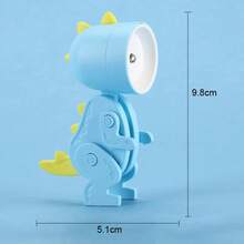 Dinosaur LED Night Light For Kids, Foldable Magnetic Night Light For Bedroom Bedside Table, Rechargeable And Portable Night Light Toy - 淺綠色 - 查看 11