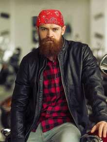 1 chiếc mũ cướp biển họa tiết Paisley unisex, khăn trùm đầu, mũ cướp biển bằng vải co giãn dùng hàng ngày (Kiểu họa tiết ngẫu nhiên) - Nhiều gói - Xem 3