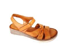 Flex Pies Flexpies Sandalias de piel marrón  Cómoda, acolchada, flexible, anatómica, cierre de gancho y bucle  Vacaciones    Primavera /Verano, envíos 24 a 48 horas - Camel - Ver 1