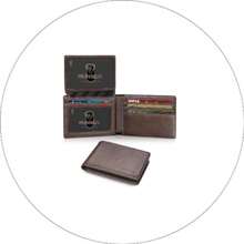 Wallet For Men Slim Rfid Leather 2 ID Window With Gift Box Slim, Rfid, 2 ID Window, With Gift Box, Slim, Rfid - Classic Coffee - View 1