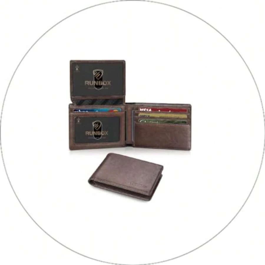 Wallet For Men Slim Rfid Leather 2 ID Window With Gift Box Slim, Rfid, 2 ID Window, With Gift Box, Slim, Rfid - Classic Coffee - View 1