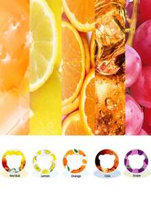 3/5/7pcs Bear Shape Flavor Pods For Bottle, Fruit Fragrance Rings For Water Bottle Flavor Pods Creative Water Cup Scented Pods For Outdoor Sports - Multicolor - View 5