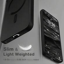 Magnetic Phone Case For Galaxy S22 S22+ [With Camera Lens Protection] Matte, Cute, Slim, Soft Silicone Anti-Drop Metal Frame Phone Case Compatible With Galaxy S25 FE A56 A36 A07 A17 A37 A57 S26 Ultra S25 Ultra S24 S23 FE - Black - View 6