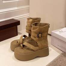 Women Platforms & Wedge Sandals - Black - View 4