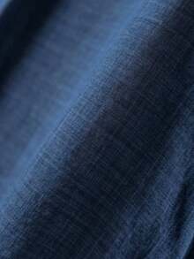 Camisa y pantalones de tela vaquera informal - Azul marino - Ver 4