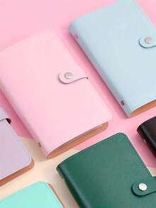 100-Capacity Cash Storage Notebook With Bill And Stamp Photo Slots, Women's Wallet, Back To School Essential, Cruise Essential, Travel - Multicolor - View 3