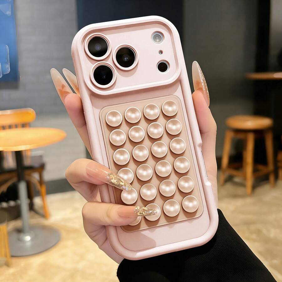 Capa de celular Vouvi 2 em 1, espessa, de silicone anti-queda, com ventosa, compatível com iPhone 17, 16, 15, 14, 13, 12, 11 Pro Max, cor sólida, com ventosa, compatível com iPhone 17 Air, 14, 15, 16 Plus e acessórios.