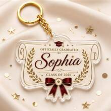 Personalized Senior 2026 Acrylic Keychain, Custom Name Graduation Gift, Class Of 2026 Keepsake For Her - Multicolor - View 13
