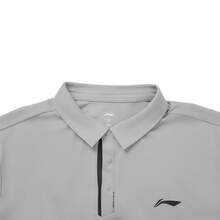 Áo Polo nam LI-NING thoáng khí, thấm hút mồ hôi, chống nắng, thích hợp mặc thường ngày, mã APLW163 - Màu xám cực độ - Xem 5