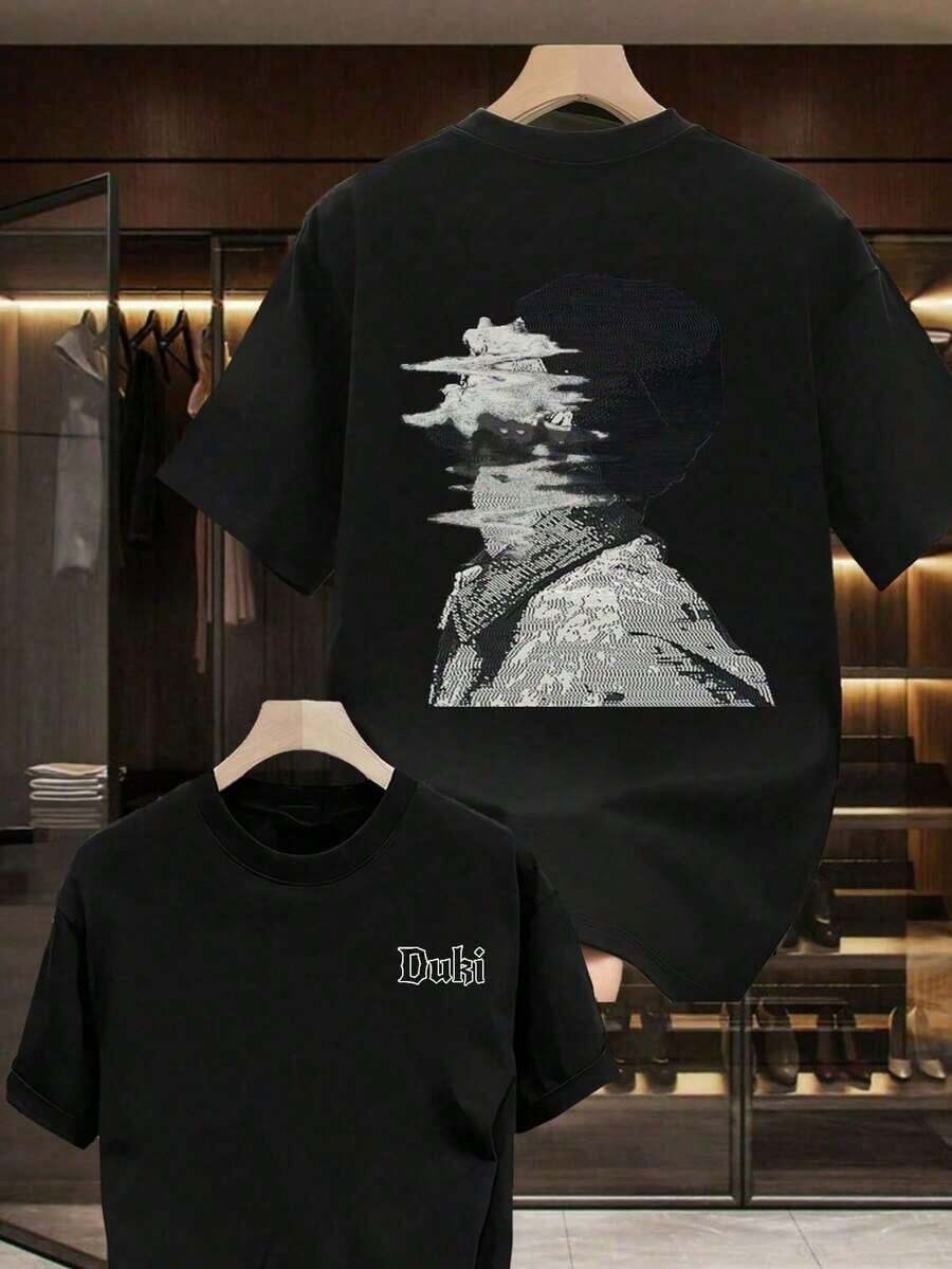 Camiseta de hombre | Camiseta gráfica para hombre | Camiseta básica | algodón | Camiseta universal de cuello redondo para hombre, un regalo para amantes de la música - Negro - Ver 1