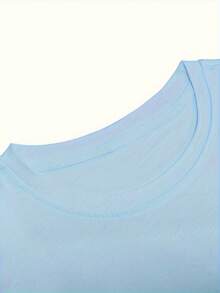 Men's Short Sleeve Crew Neck Summer T-Shirt - Casual And Sporty Layering Base Layer Shirt With Geometric Rose Print, Breathable For Warm Weather, Machine Washable, Casual Outdoor Wear Suitable For Casual Outfits And Layering - 藍色 - 查看 3