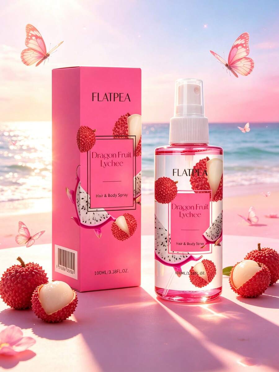 Spray de fragancia de 100ml con aroma refrescante de lichis y pitaya, aroma dulce y frutado todo el día - Lichi y fruta del dragón - Ver 1