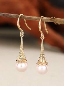 1 Pair Elegant Earrings Suitable For Teenagers, Suitable For Daily Decoration, Party Jewelry Or Birthday Gift - 1# - View 4