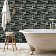 6pcs Self-Adhesive Wall Stickers, Removable PVC Tile Stickers, Classic Color Patterns, Waterproof, Oil-Resistant, Suitable For Living Room, Kitchen, Bathroom, Home Decor Wall Renovation, DIY, Size 15*30CM - FG-513 - View 6