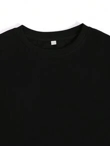 Camiseta con estampado de reloj, ropa casual unisex, camiseta de manga corta con estampado a doble cara. - Blanco - Ver 4