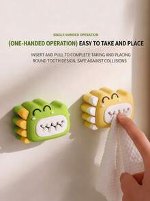 Toallero adhesivo sin taladro para montaje en pared, soporte de toalla de baño de acero inoxidable con clip, gancho de almacenamiento de toalla facial sin perforación, organizador de espacio pequeño para baño, accesorios de baño para el hogar - Ver 1