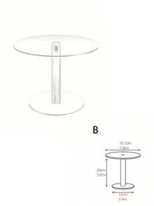 Removable Acrylic Cake Stand, Transparent Wedding Ceremony Birthday Cake Display Rack, Wedding Dessert Display Shelf - Clear - View 12