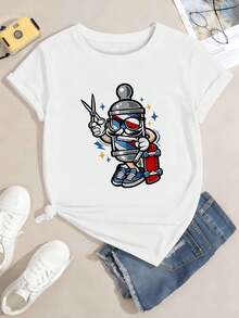 Women T-Shirts - White - View 2