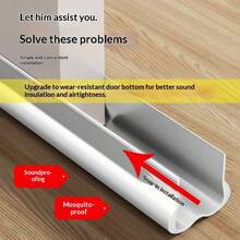 1pc Door Draft Stopper, Soundproof Door Bottom Seal Strip, Windproof Air Conditioner Blocker - Sealing Strip - View 3