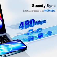 3.3英呎/100公分 USB A 轉 Type C 快充線，高速數據傳輸與充電，相容於 17/16 Pro Max/16 Pro/16 Plus/16/15、手機與筆記型電腦 - 白色 - 查看 2