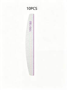 10 PCS Professional Nail File,180/100 Nail File For Natural Nails, Nail File Double-Sided Washable Fine Grain Nail File For Home And Salon Use. - Multicolor - View 11