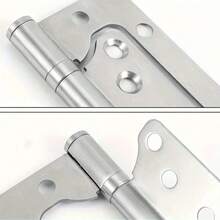 2pcs Thickened Silent Stainless Steel Door Hinges - High Load Bearing Support 360° Rotation, Stylish Design - A - View 5