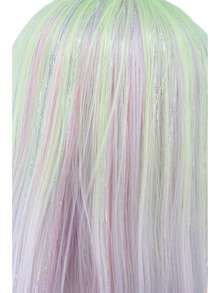 anxin Rainbow Ombre Wig With Bangs, Kawaii Style, Macaron Color, Lolita Cosplay, Suitable For Conventions And Daily Wear - Purple Ombre - View 7