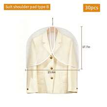 40pcs Thick Transparent Garment Dust Covers, Washable Plastic Suit Bags With Zipper Closure, Suitable For Home And Clothing Stores, Clothing Dust Covers - Multicolor - View 18