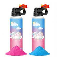 2pcs Gender Reveal Confetti Set, Gender Reveal Smoke Bomb, High Quality Gender Reveal Supplies, Party Spray Confetti Gifts, Party Decorations, Suitable for Celebrations, Festivals and Parties - Zweiteiliges Set in verschiedenen Farben - Übersicht 1