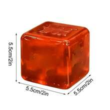 Cubo de malta de 2,25 pulgadas, juguete antiestrés, juguete sensorial suave y de lenta recuperación para adultos, alivio de la ansiedad, regalo ideal para cumpleaños, fiestas y vacaciones - Multicolor - Ver 5