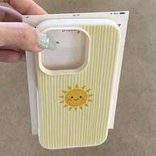 11-Piece TPU Material Phone Case With Warm Little Sun Pattern And Smiling Expression, Compatible With IPhone/Phones, Spring - Style 4 (1 Piece) - View 3