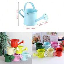 Garden Flower Mini Watering Can Metal Watering Pot Sprinkler - Multicolor - View 4