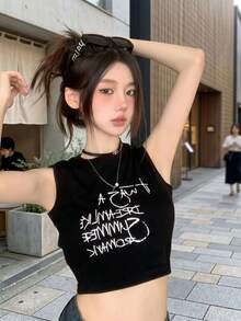 Women Tank Tops & Camis - Black - View 10