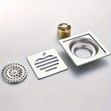 Thick Stainless Steel Copper Core Floor Drain, Perforated Grate For Rapid Drainage, Effective Deodorization And Anti-Insect, Detachable And Washable, Prevents Clogging, Suitable For Bathroom Dry And Wet Areas - New Model - View 11
