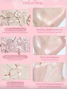 chéeryep Pillow Gem 高光粉 SH01 Treasure Pond，柔霧與閃耀雙效，打造自然水光感，適用於顴骨與鼻樑，修飾臉部輪廓，細緻雲母珍珠粉，不油膩，適合初學者，禮品 - SH01 Treasure Pond - 查看 5