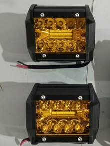 GLANBERT 2pcs 60W 3-Row 20LED Spotlight, 12V Waterproof, High Brightness White LED Work Light For Vehicles - Black - View 15