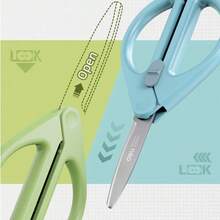 1 Pc Retractable Portable Safety Scissors, Suitable For Handicraft DIY Cutting, Art Paper Cutting, Applicable For School, Home And Office - Single Piece - View 5